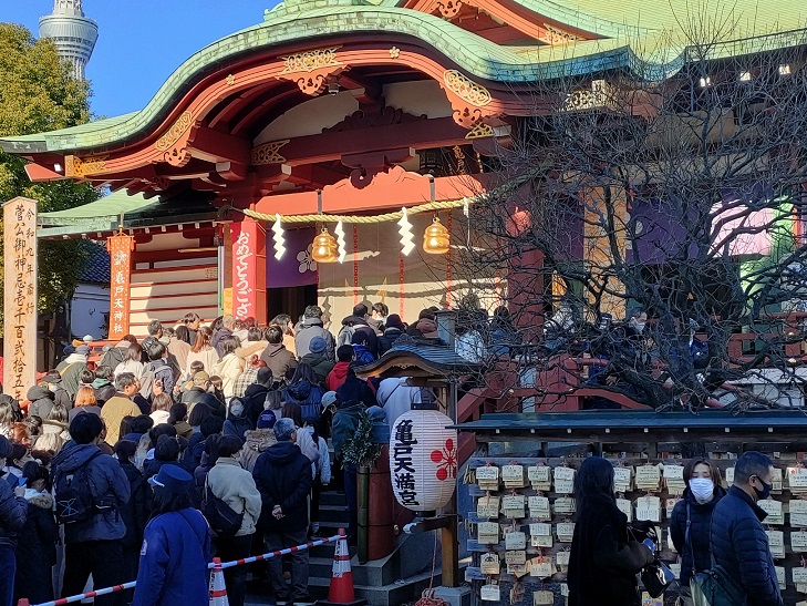 亀戸天神　亀戸天満宮　初詣